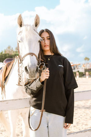 Black double sleeve