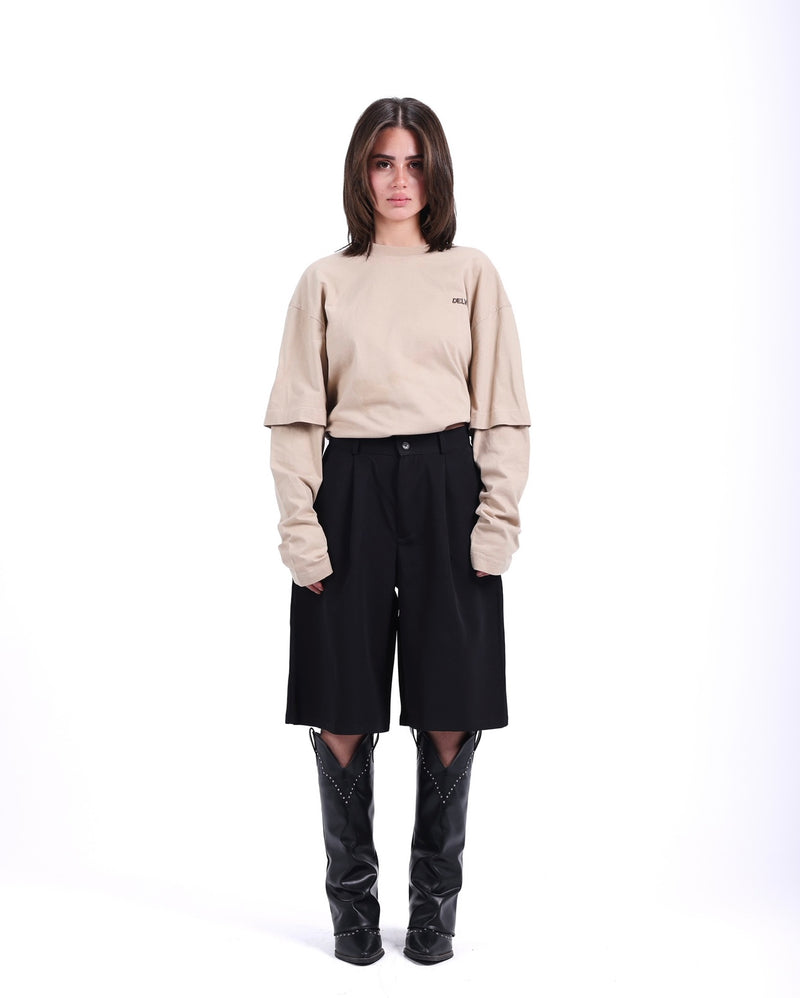 Beige double sleeve