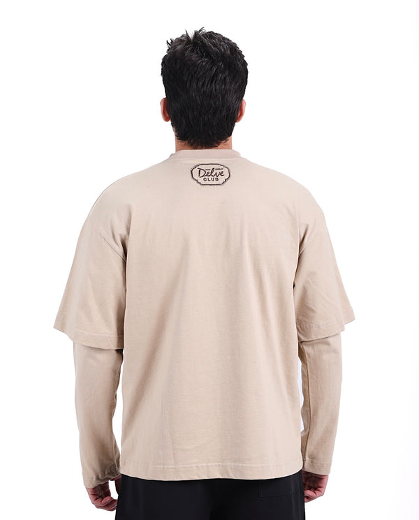 Beige double sleeve