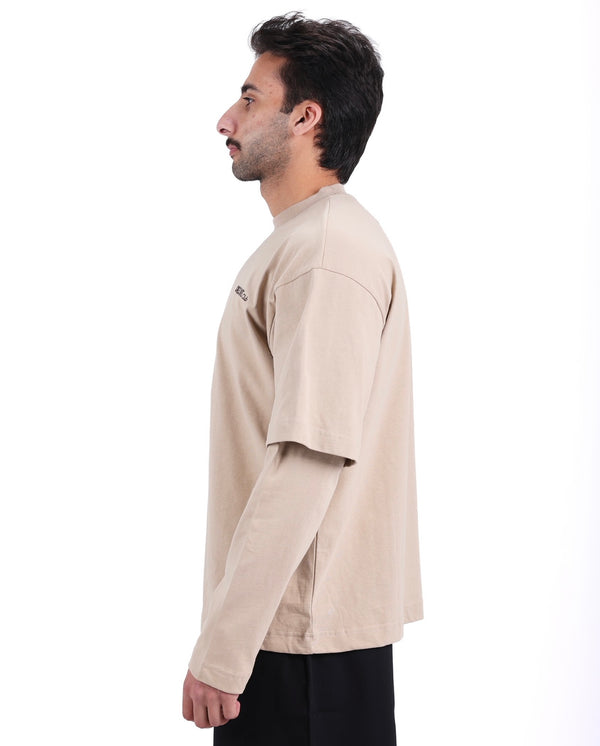 Beige double sleeve