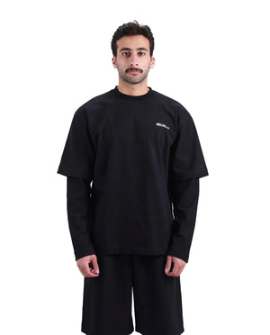 Black double sleeve