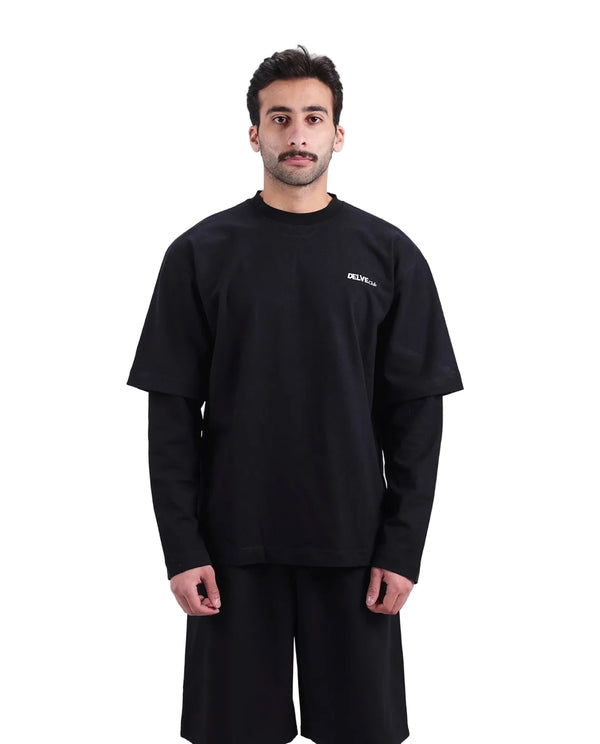 Black double sleeve