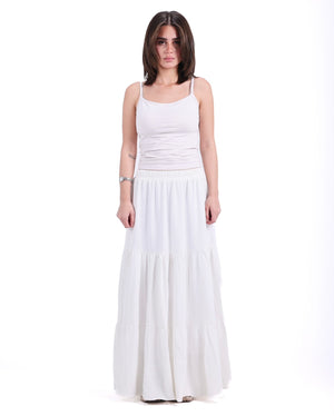 White Boho Skirt