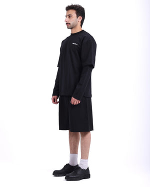 Black double sleeve