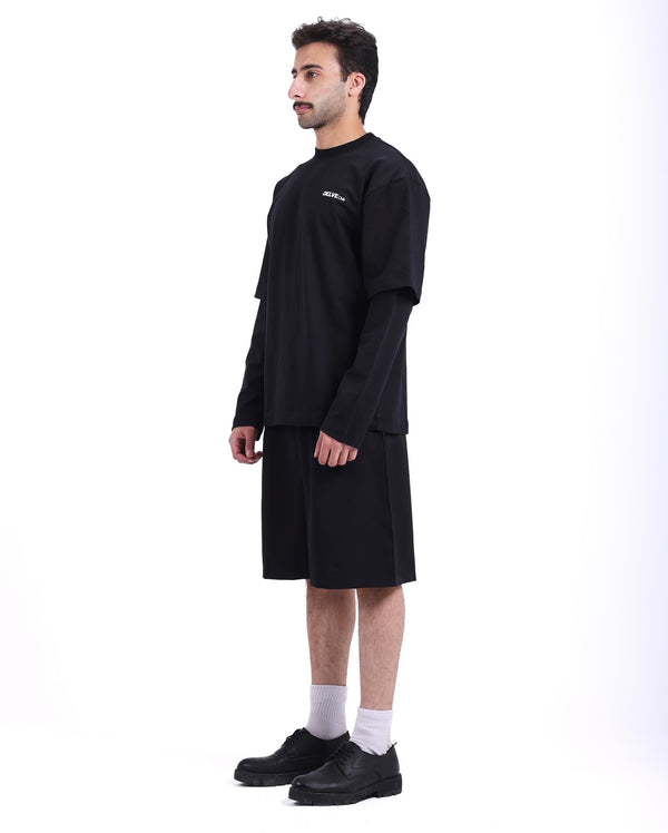 Black double sleeve