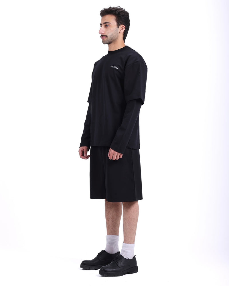 Black double sleeve