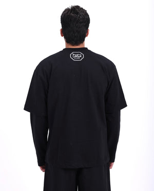 Black double sleeve