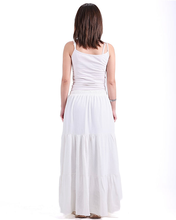 White Boho Skirt