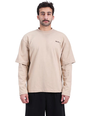 Beige double sleeve