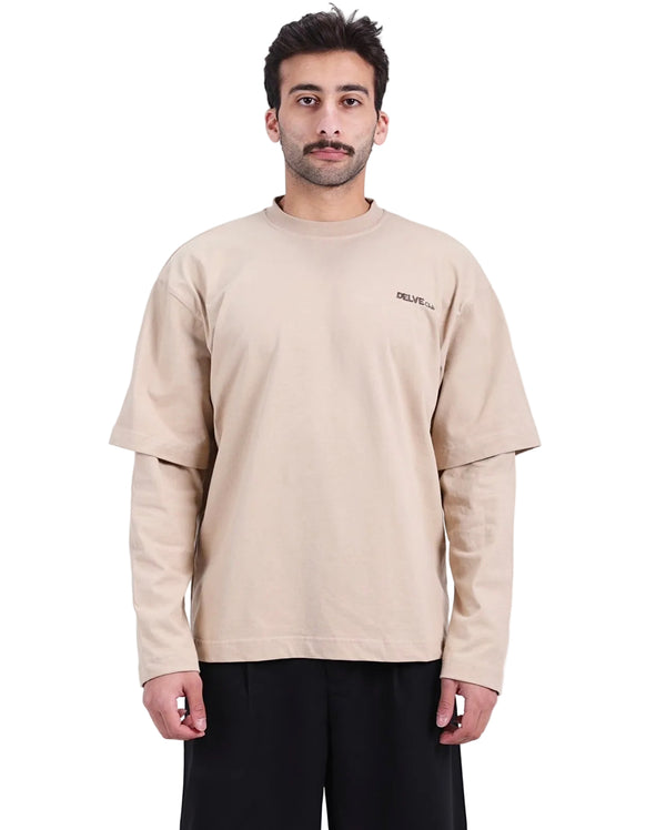 Beige double sleeve