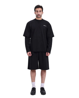 Black double sleeve