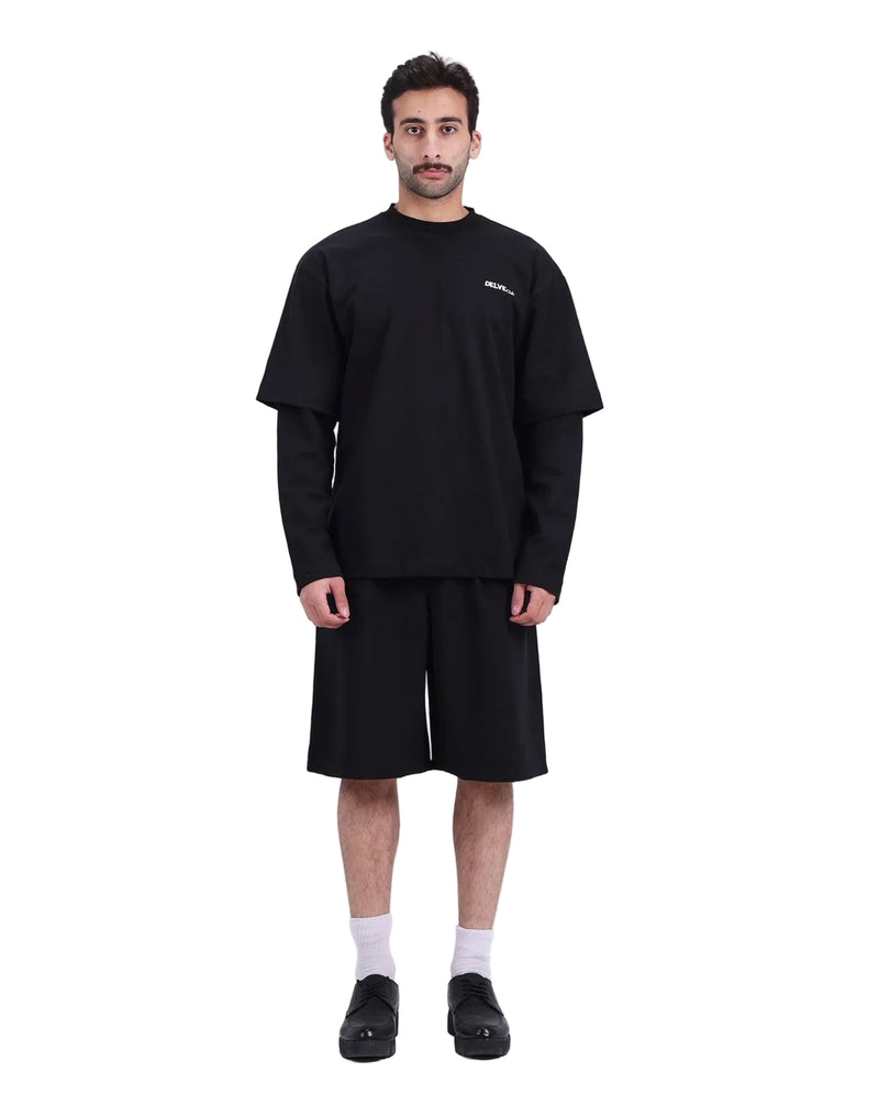 Black double sleeve