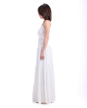 White Boho Skirt