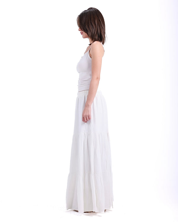 White Boho Skirt